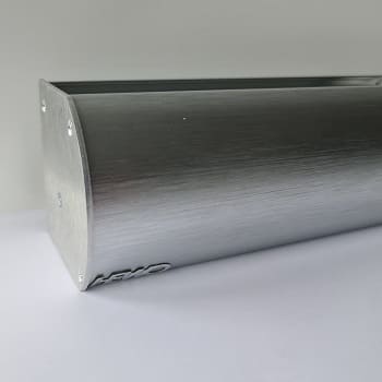 Cassette rolgordijn design op maat aluminium brushed
